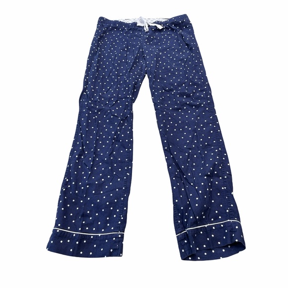 J. Crew Other - J CREW Navy polka dot cotton flannel pajama pants